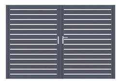 dz VIDUAL Swing Doppeltor Line 100 x 20 mm Rechteckprofil  Distanz 18 mm symmetrisch