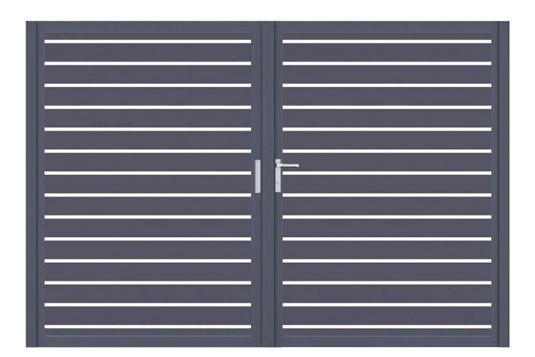 dz VIDUAL Swing Doppeltor Line 100 x 20 mm Rechteckprofil  Distanz 18 mm symmetrisch