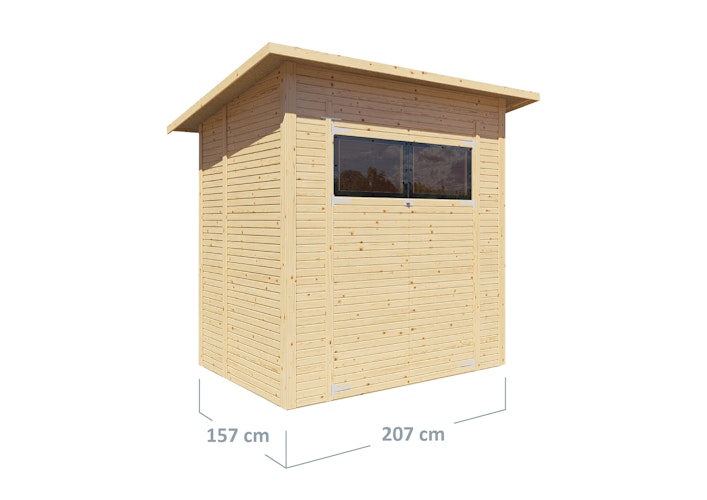 Bertilo Gartenhaus Pent Modern 2 - 18 mm