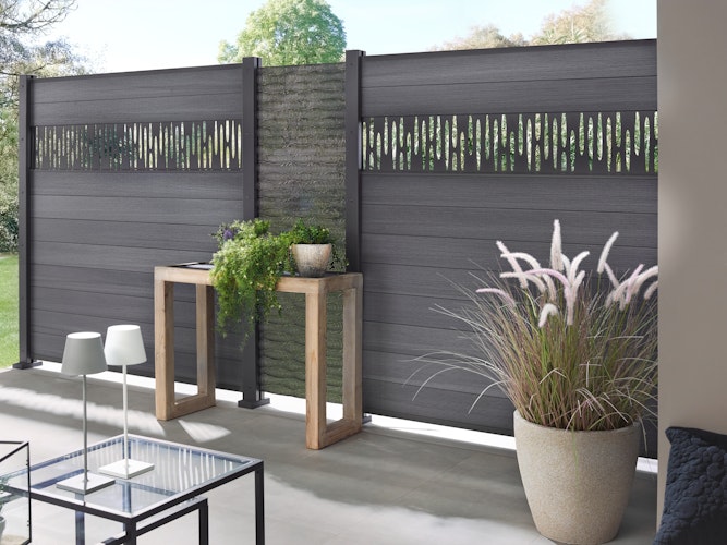 Traumgarten SYSTEM Dekorprofil TRIGON Anthrazit 2360 mm