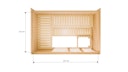 Vorschaubild Bertilo Sauna Model 3 Large white - 58 mm