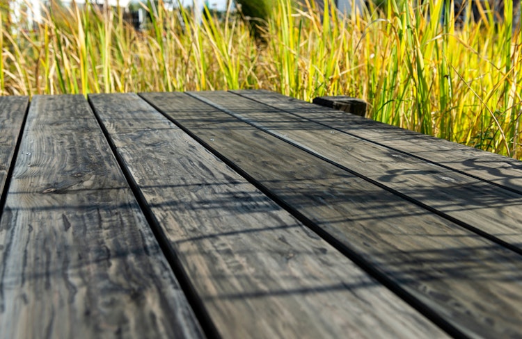 OSMO Terrassendiele Douglasie KDI grau - geschroppt