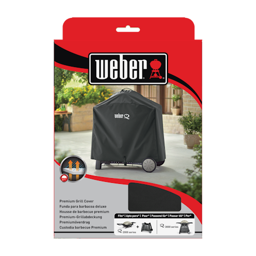 Weber Premium Abdeckhaube - für Q Serie mit Premium Rollwagen
