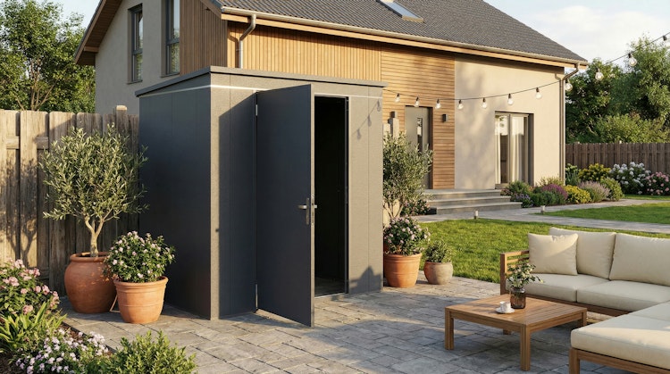 Weka Metall-Gerätehaus Gary 1-9