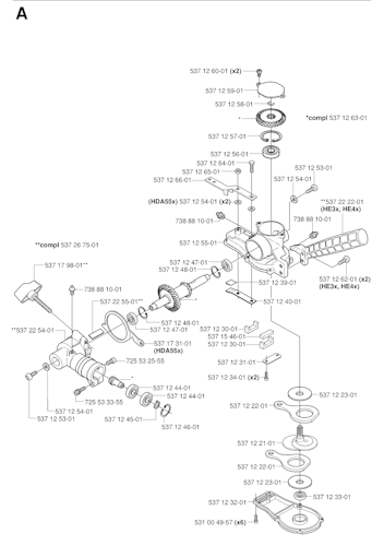 Husqvarna Heckenscheren/Stabheckenscheren 20033100001 326HDA55x