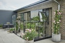Vorschaubild Halls Gewächshaus Qube Lean-to - 0,9 m² / 1,3 m² / 5 m² / 7,2 m² Farbe: Schwarz