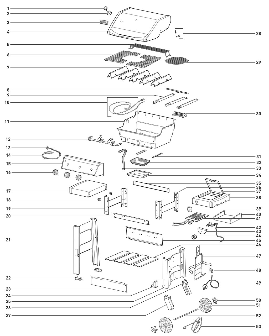 Explosionszeichnung Ersatzteile