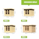 Vorschaubild Karibu Woodfeeling Gartenhaus Askola 2/3/3,5/4/5/6 - 19 mm