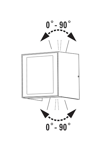 Konstsmide Wandleuchte Cremona, HighPowerLED, anthrazit (7946-370)