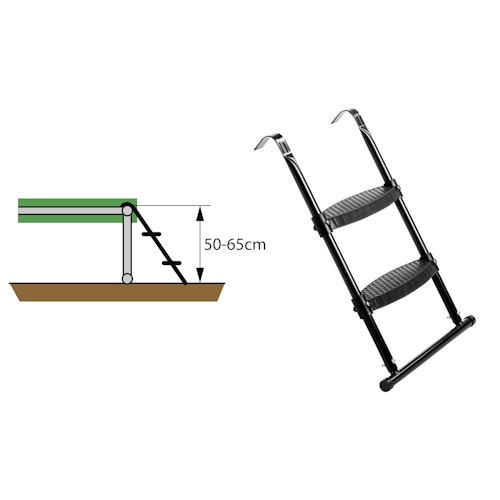 Exit Leiter für Trampoline Größe S (für Rahmenhöhe 50 - 65 cm)