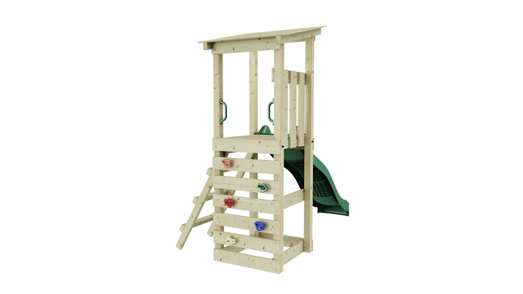 Rebo Spielturm Nizza inkl. Rutsche und Kletterwand - by Weka