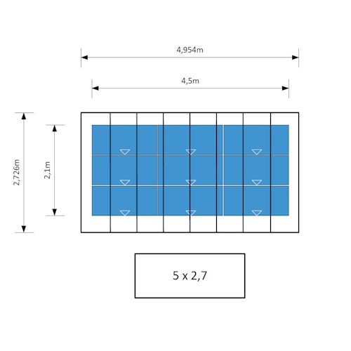 Ximax Photovoltaik Nachrüstset für Carport Linea