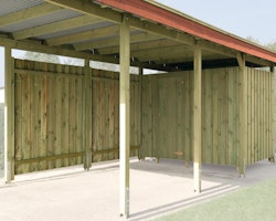 Weka Geräteraum/Fahrradgarage für Carports, kesseldruckimprägniert - 20 mm