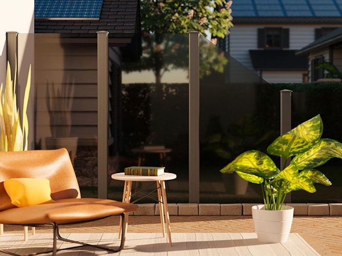 dz VIDUAL Clear Glaselement ESG Gerade 830 mm