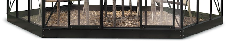 Halls Stahlfundament für Gewächshaus Atrium - 9 m²