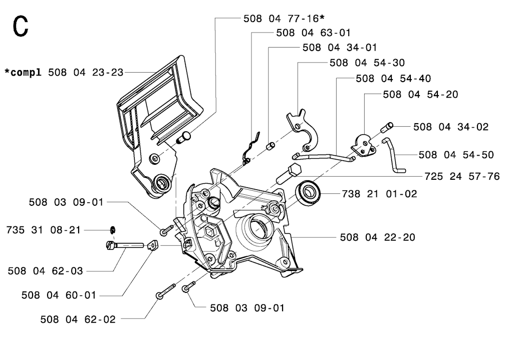 Explosionszeichnung Ersatzteile
