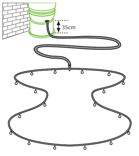Vitavia Regentonnen Tröpfchenbewässerungs-Set