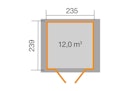 Vorschaubild Weka Gartenhaus 224 inkl. Doppeltür - 21 mm