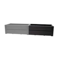 KHW Erweiterungsset für Hochbeet Demeter schmal - B 82 x T 44 x H 31 cm - 122 L