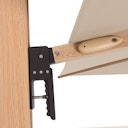 Vorschaubild doppler Pendelschirm ALU WOOD 400 x 300 LED, Aluminium Esche-Optik / 100 % Polyester 180 g/m²