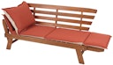 Vorschaubild Garden Pleasure Bank FORTUNA, 195 cm, Eukalyptus / Kissen 100 % Polyester