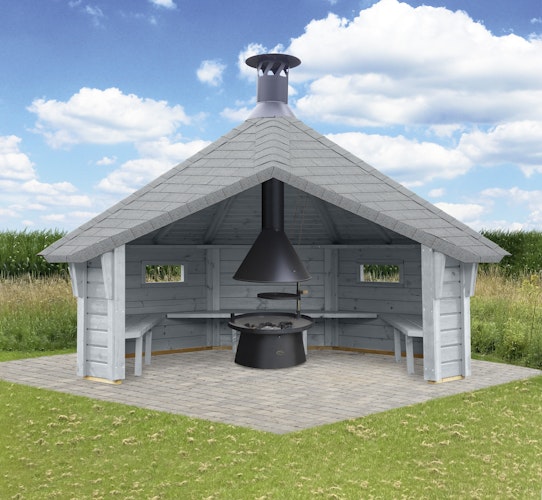 Wolff Finnhaus Wetterschutzhütte / Grillhütte Wanja 3327 45