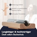 Vorschaubild Liebenstein 7-teiliges Premium-Komplettset – Kiefernholz Saunaeimer mit Kelle, 3 x Sauna-Aufguss, Sanduhr & Hygro-/Thermometer