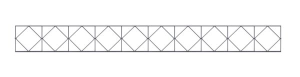 Alberts® Doppelstabmatten 6/5/6 mit Dekor Bergen Komplettset 2-20 Meter