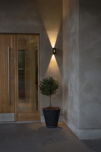 Konstsmide Wandleuchte Cremona, mit Fernbedienung, anthrazit (7866-370)