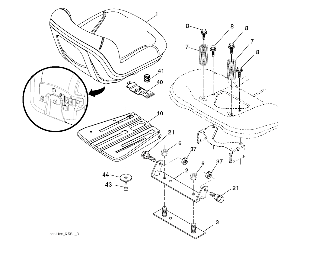 Explosionszeichnung Ersatzteile