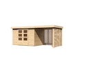 Vorschaubild Karibu Woodfeeling Gartenhaus Askola 2/3/3,5/4/5 m. 240 cm Schleppdach/Seiten- und Rückwand in Lamellenoptik