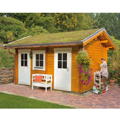 Skan Holz 45 mm Blockbohlenhaus Lausanne