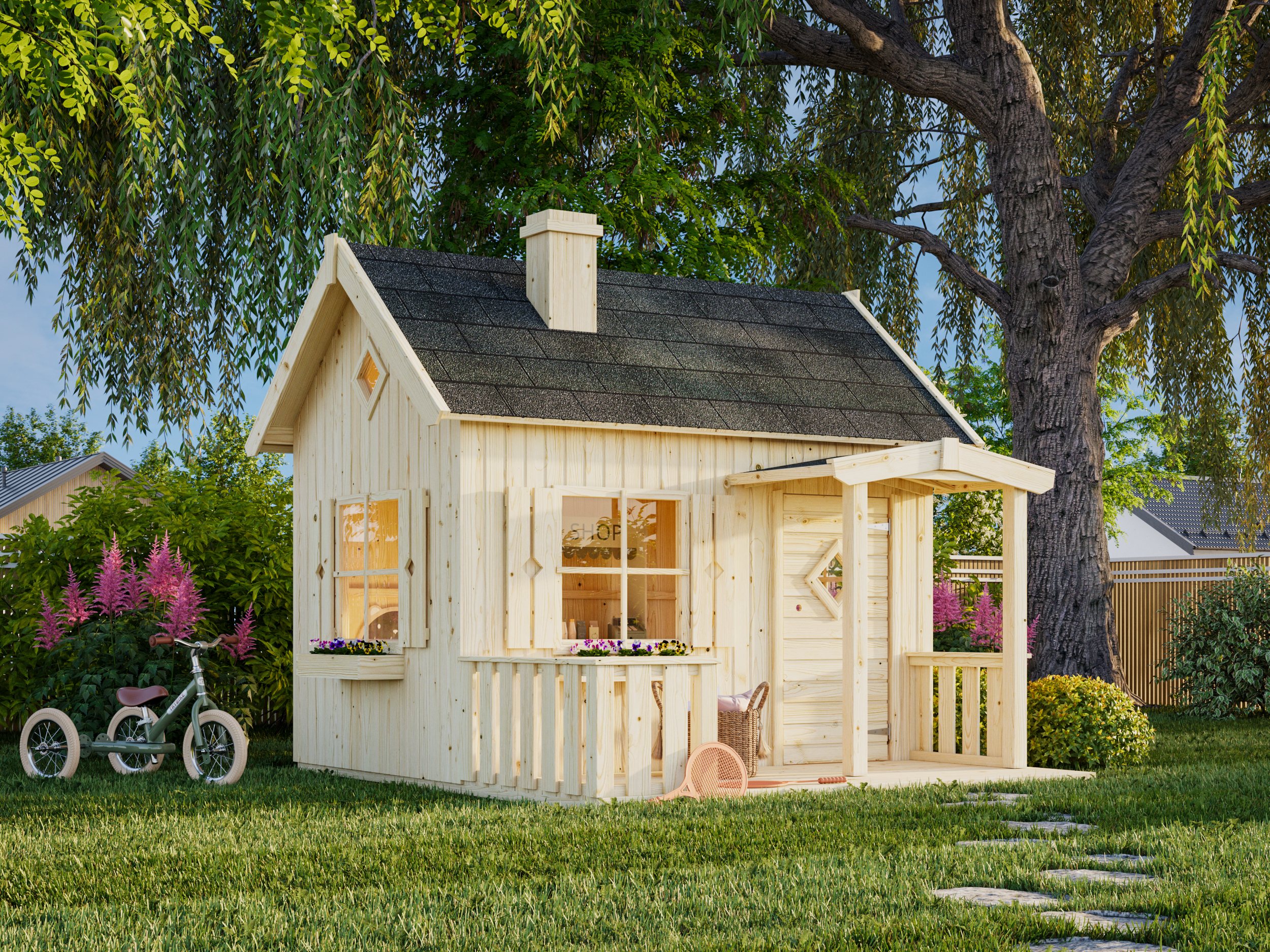 Palmako Kinderspielhaus Otto 3,6 m² - naturbelassen