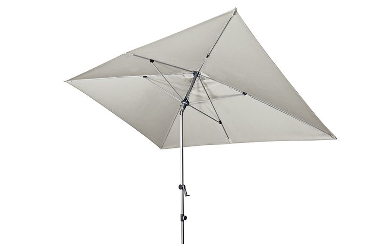 doppler Mittelmastschirm EXPERT 300 x 200 Auto-Tilt, Aluminium Silber / 100 % Polyester 180 g/m²