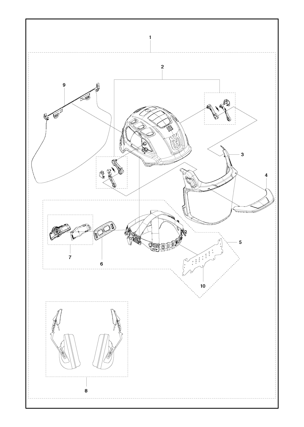 Explosionszeichnung Ersatzteile