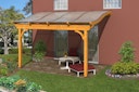 Vorschaubild Skan Holz Terrassenüberdachung Verona o. Mittelpfosten Breite 434 cm