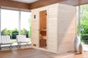 Vorschaubild Weka Sauna Valida 3 mit Glastür - Massivholzsauna 38 mm