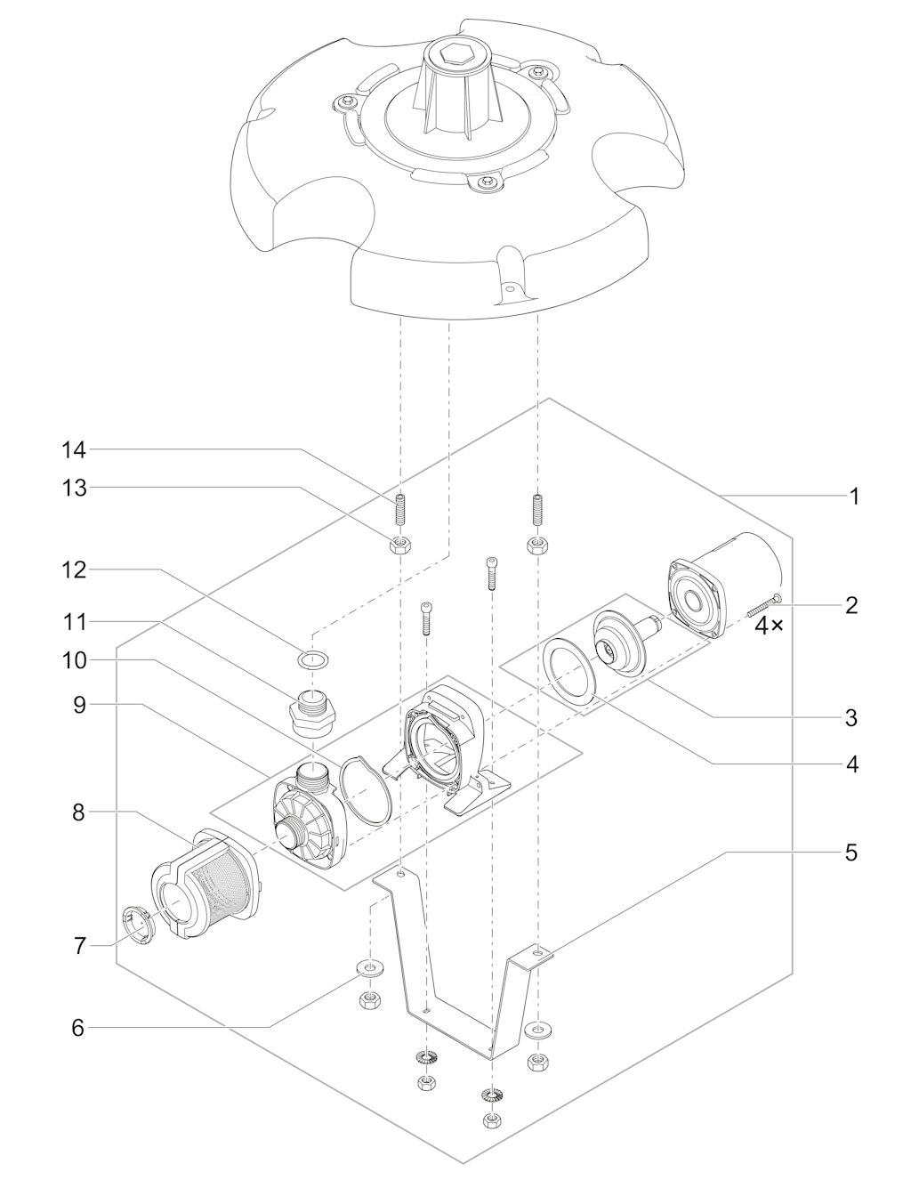 Explosionszeichnung Ersatzteile