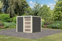 Vorschaubild Karibu Gartenhaus Qubic 1 mit Schiebetür - 19 mm