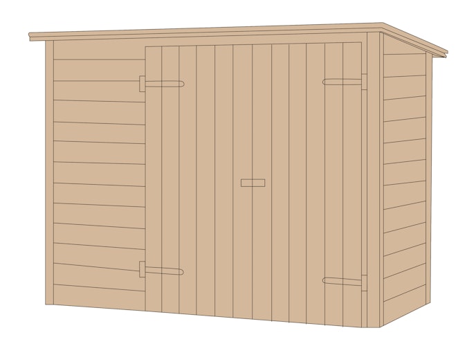 Weka Fahrrad- und Mülltonnenbox 367 - 19 mm