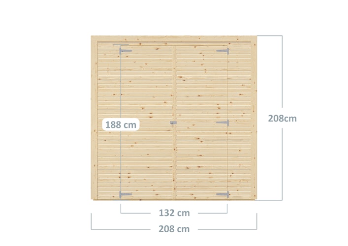 Bertilo Gerätehaus Box 1 - 18 mm