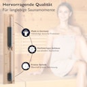 Vorschaubild Liebenstein 7-teiliges Premium-Komplettset – Kiefernholz Saunaeimer mit Kelle, 3 x Sauna-Aufguss, Sanduhr & Hygro-/Thermometer