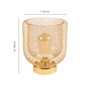 Vorschaubild Vosteen LED Lampe gold  ø 21 cm H19 cm