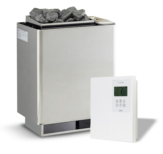 Infraworld Verdampferofen-Set Verdampferofen Hotline S7 + Steuerung Saunacontrol A0 (Slimline 1200)