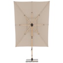 Vorschaubild doppler Pendelschirm ALU WOOD 400 x 300 LED, Aluminium Esche-Optik / 100 % Polyester 180 g/m²