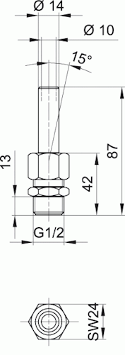 Oase Klarstrahldüse Komet 5 - 10 T