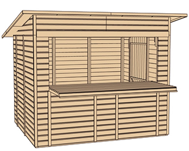Weka 19 mm Marktstand Verkaufshaus 221