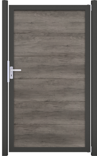 GroJa BasicLine Nova Einzeltor Universal Rahmen Alu Anthrazitgrau 1000 x 1800 mm