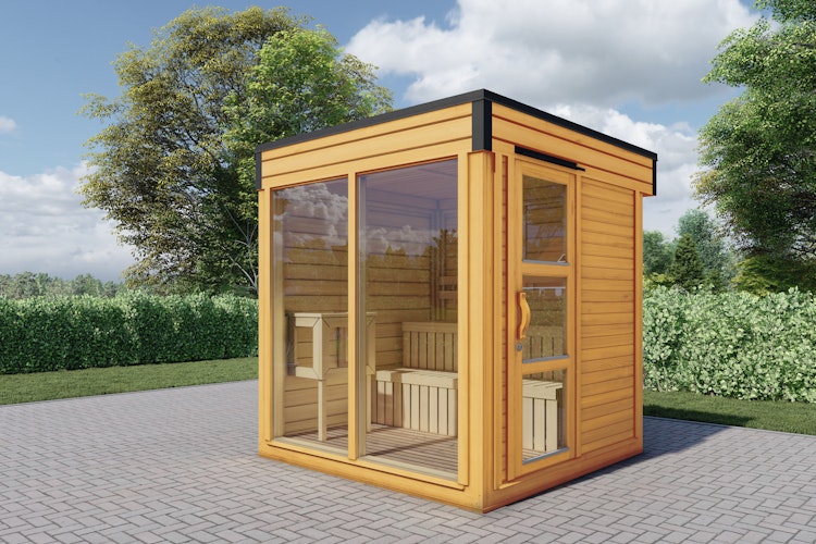 Wolff Finnhaus Saunahaus Paradiso 2x2 (1-Raum)