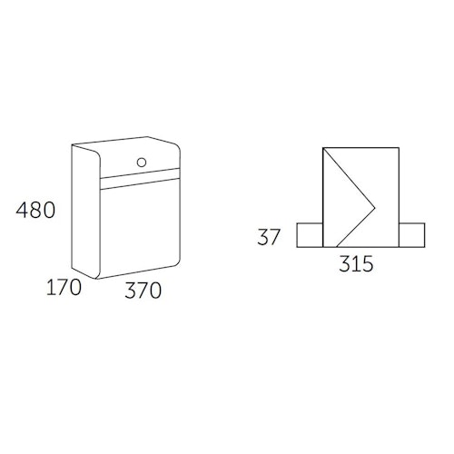 ALLUX Holscher Design-Briefkasten